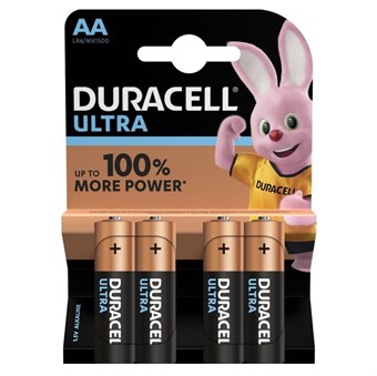 Duracell AA / MX1500 / Ultra Power-batterier (4 stk.)