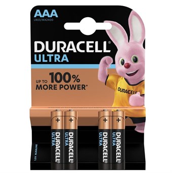 Duracell AAA / MX2400 / Ultra Power-batterier (4 stk.)