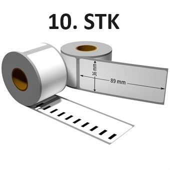 Dymo 10 STK med kompatible adresseetiketter 99012 - 10 x 260 stk (89 x 36 mm), S0722400