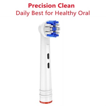 Løse Børstehoder for Braun Oral-B Elektrisk Tannbørste - 4 stk - Precision Clean