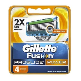 Gillette Fusion ProGlide Power Razor Blades - 4 stk. 