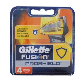 Gillette Fusion ProShield Barberblade 4 stk.