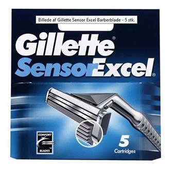 Gillette Sensor Excel Barberblade - 5 stk