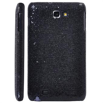 Galaxy Note glitrende deksel (svart)