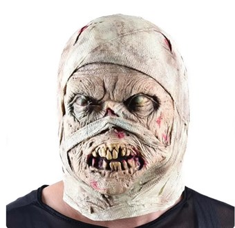 Mumie maske - Latex - Til Halloween & Utkledningsfester