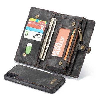 CaseMe Flap Wallet for iPhone XR – Svart