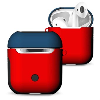 Frosted AirPods Case - Blå / Rød