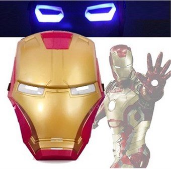 Action Heroes Ironman maske med lys
