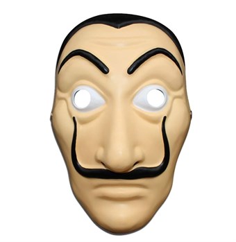Salvador Dalí Latexmaske - Papirhuset - La Casa de Papel - Money Heist Maske