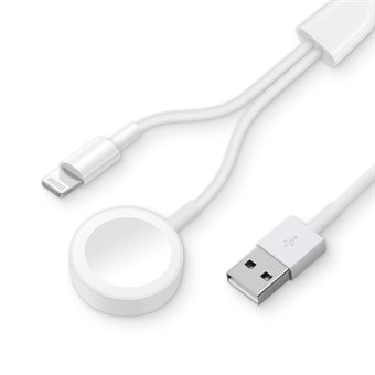 Lightning 8 pins + magnetisk ladekabel for iPhone, iPod, iPad, iWatch