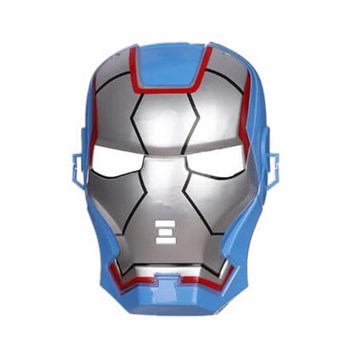 Actionhelt - Blue Iron Man Maske for Barn