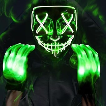 The Purge - LED-maske - Neon Grønn