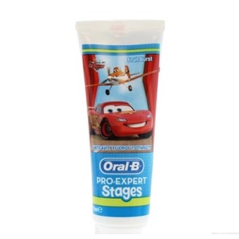 Oral-b Tannkrem for Kids Stages med Cars Motiv - 75 ml