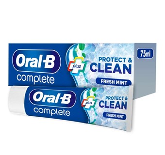 Oral-b Complete Plus Protect & Clean Tannkrem Frisk Mint - 75 ml