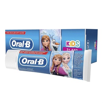 Oral-B Barntannkrem Frost Anna og Elsa 3+ Mild Fluorid Tannkrem - 75 ml