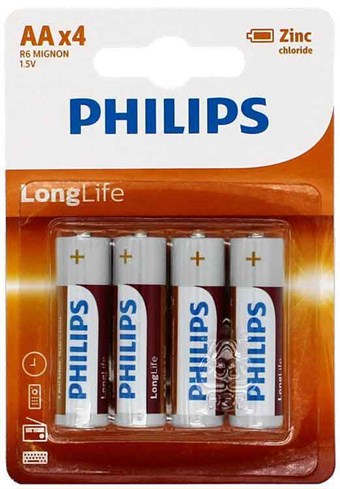 Philips Longlife AA - 4 stk