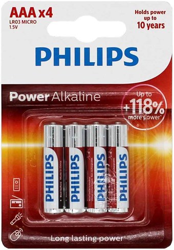 Philips Power Alkaline AAA 4 stk