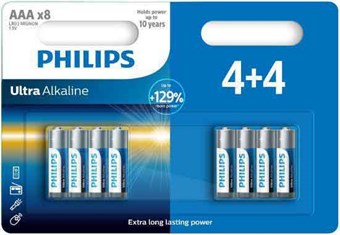 Philips Ultra Alkaline AAA - 8 stk
