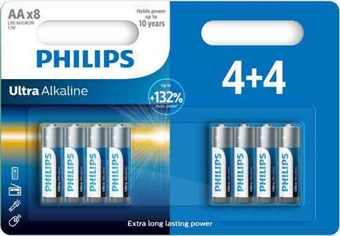 Philips Ultra Alkaline AA - 8 stk