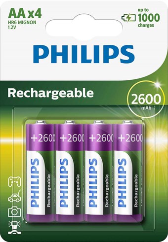 Philips Batteri AA - 4 stk