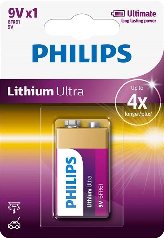 Philips Lithium Ultra 9V - 1 stk