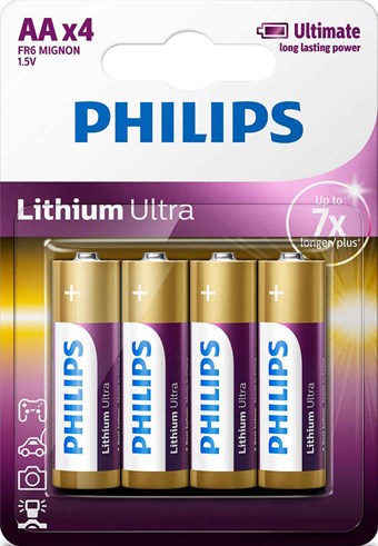 Philips Lithium Ultra AA - 4 stk