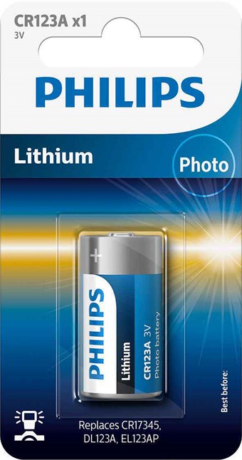 Philips Photo Lithium CR123 - 1 stk