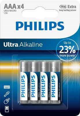 Philips Ultra Alkaline AAA - 4 stk