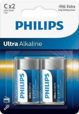 Philips Ultra Alkaline C - 2 stk