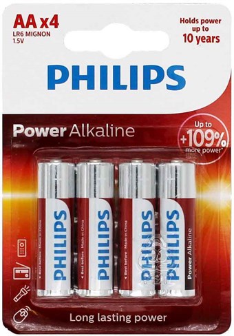 Philips Power Alkaline AA - 4 stk