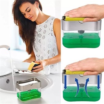 Press Soap Dispenser - Kjøkkenvaskemaskin - Sølv