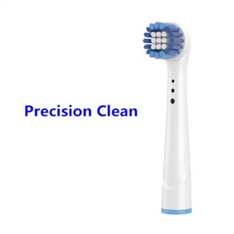 Løse Børstehoder for Braun Oral-B Clean Tannbørste - 4 stk - Precision Clean