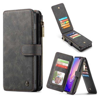 CaseMe Flip lommebok til Samsung Galaxy S10 - Svart