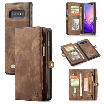 CaseMe flap lommebok til Samsung Galaxy S10 Plus - Brun