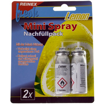 Reinex Mini Air Freshener Refill - 2 x 10 ml - Sitron