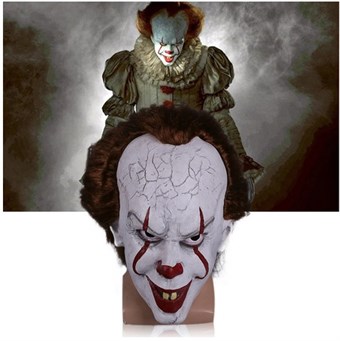 Stephen Kings Pennywise Clown Mask fra skrekkfilmen «It» – Voksen