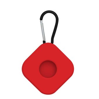 AirTag nøkkelringholder med karabinkrok - Rød