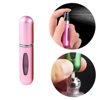 Mini etterfyllbar parfymeflaske 1 stk - Pink