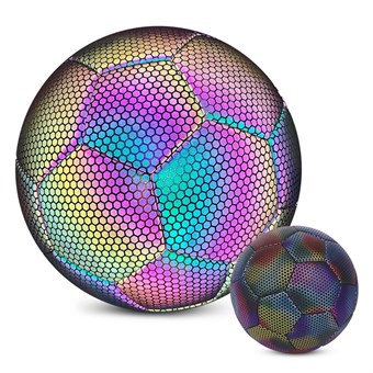 Reflekterende fotball - Reflekterende fotball - Størrelse 4 + Luftpumpe