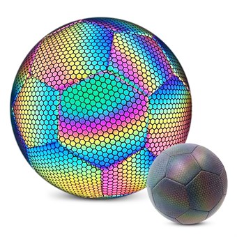 Refleksfotball - Mørk Refleksfotball - Størrelse 5 + Luftpumpe