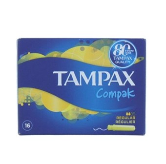 Tampax Compak vanlige tamponger - 16 stk.