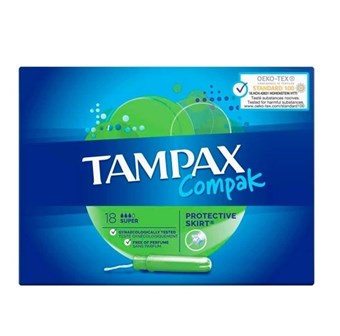 Tampax Compak Super Tampons - 18 stk.