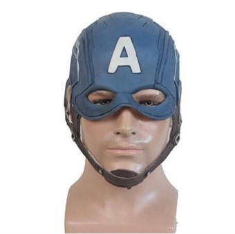 The Avengers Captain America Hjelmmaske - Lateks