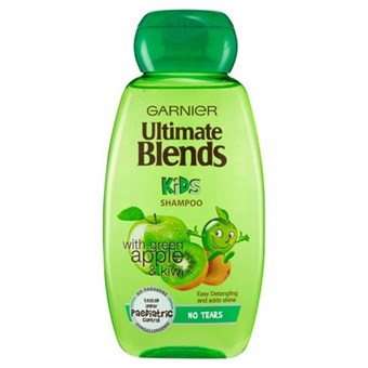 Garnier Ultimate Blends Kids 2 i 1 No Tears Shampoo - Epler og Kiwi - 250 ml