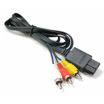 Kompositt- og Phono-kabel for N64 & NGC - 180 cm