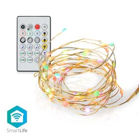 SmartLife LED-stripe i full farge | Wi-Fi | Flerfarget | 5,00 m | IP20 | 400 lm | Android™ / IOS