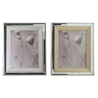Fotoramme DKD Home Decor Krystall Sølv Gyllen PS (29 x 2 x 34 cm) (2 enheter)