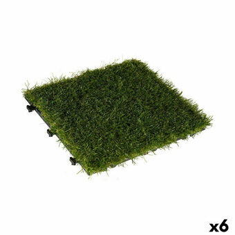 Forrigling Floor Tile Gress Grønn Plast 30 x 3,5 x 30 cm (6 enheter)