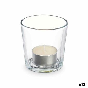 Duftlys 7 x 7 x 7 cm (12 enheter) Glass Vanilje