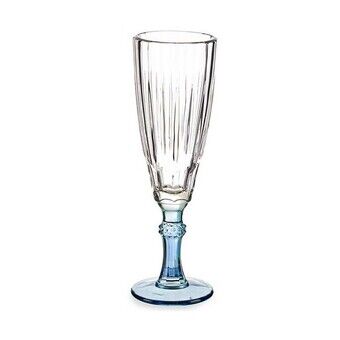 Champagneglass Exotic Krystall Blå 6 enheter (170 ml)